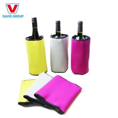 Premium Nylon Fabric Champagne Chill Bottle Gel Cooler Sleeve for Barware