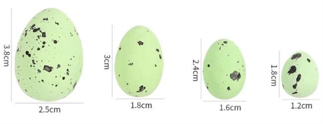 Easter Basket Stuffers Prefilled Gifts Egg Fillers Colored Foam Egg DIY Wreath Decorated Speckled Pigeon Emulation Egg Easter Egg