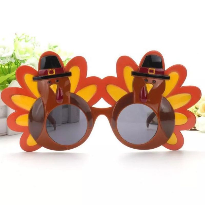New Turkey Thanksgiving Day Costume Gift Party Supply Holiday Glasses