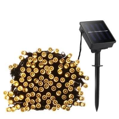 Solar Powered String Light Flash Static Lighting Modes Waterproof Colorful for Outdoor Garden