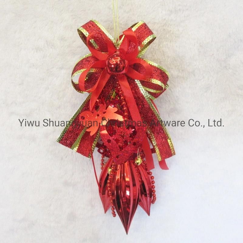 Red Jingle Bell Ornaments for Christmas Tree Decoration