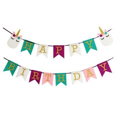 New Wholesale Hanging Banner Supplies Happy Birthday Party Decorations