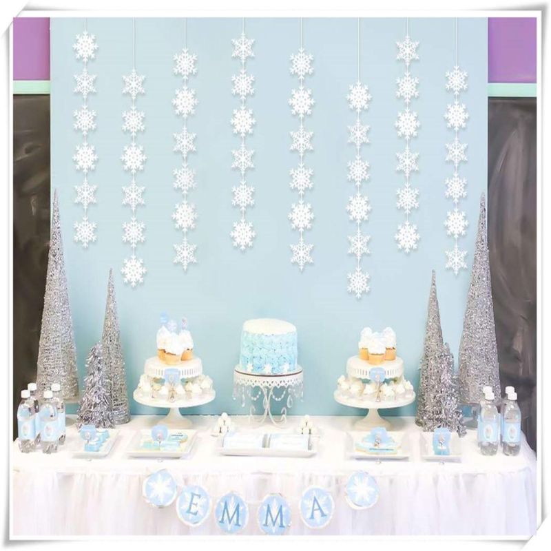 Snowflake Winter Wonderland Decorations - Christmas Hanging Party Decor Supplies
