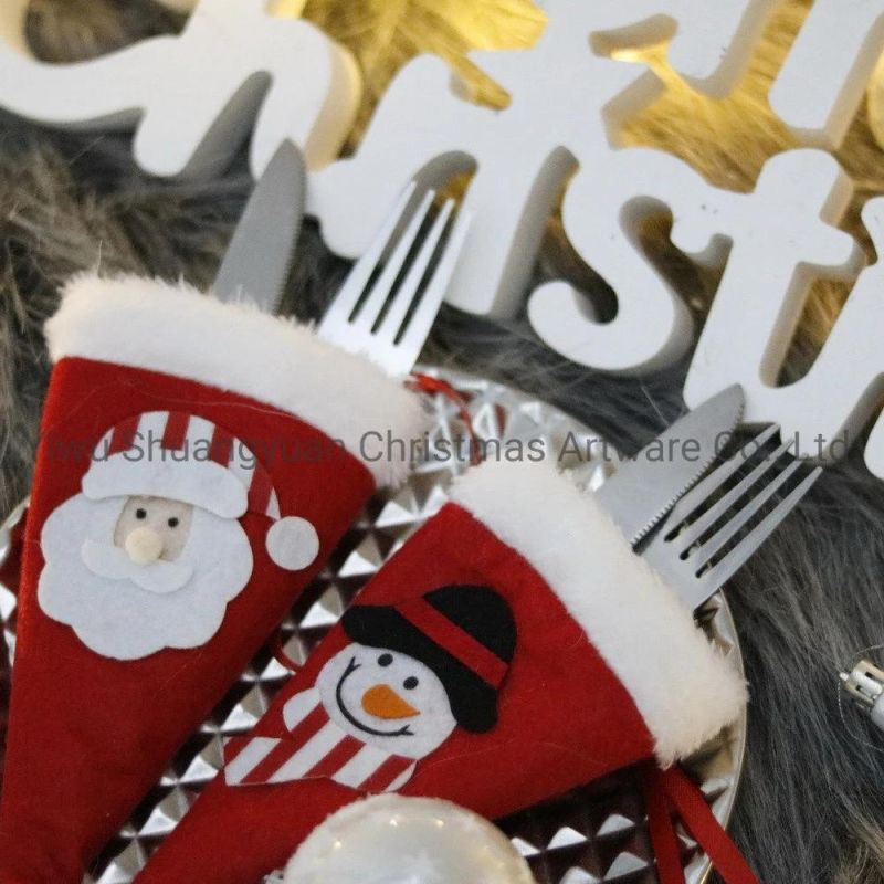 Stock New Design High Sales Christmas Plush Hat for Holiday Wedding Party Decoration Supplies Hook Ornament Craft Gifts