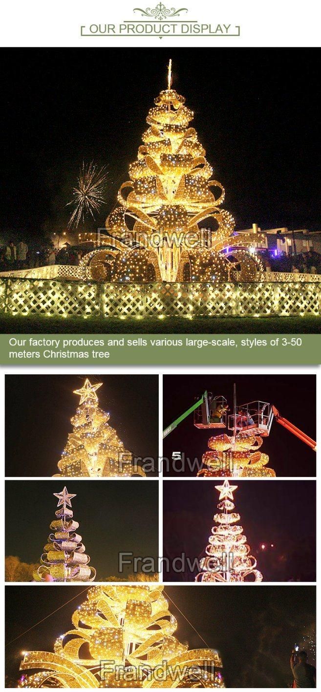 Outdoor Decoration Steel Frame Giant Christmas Tree