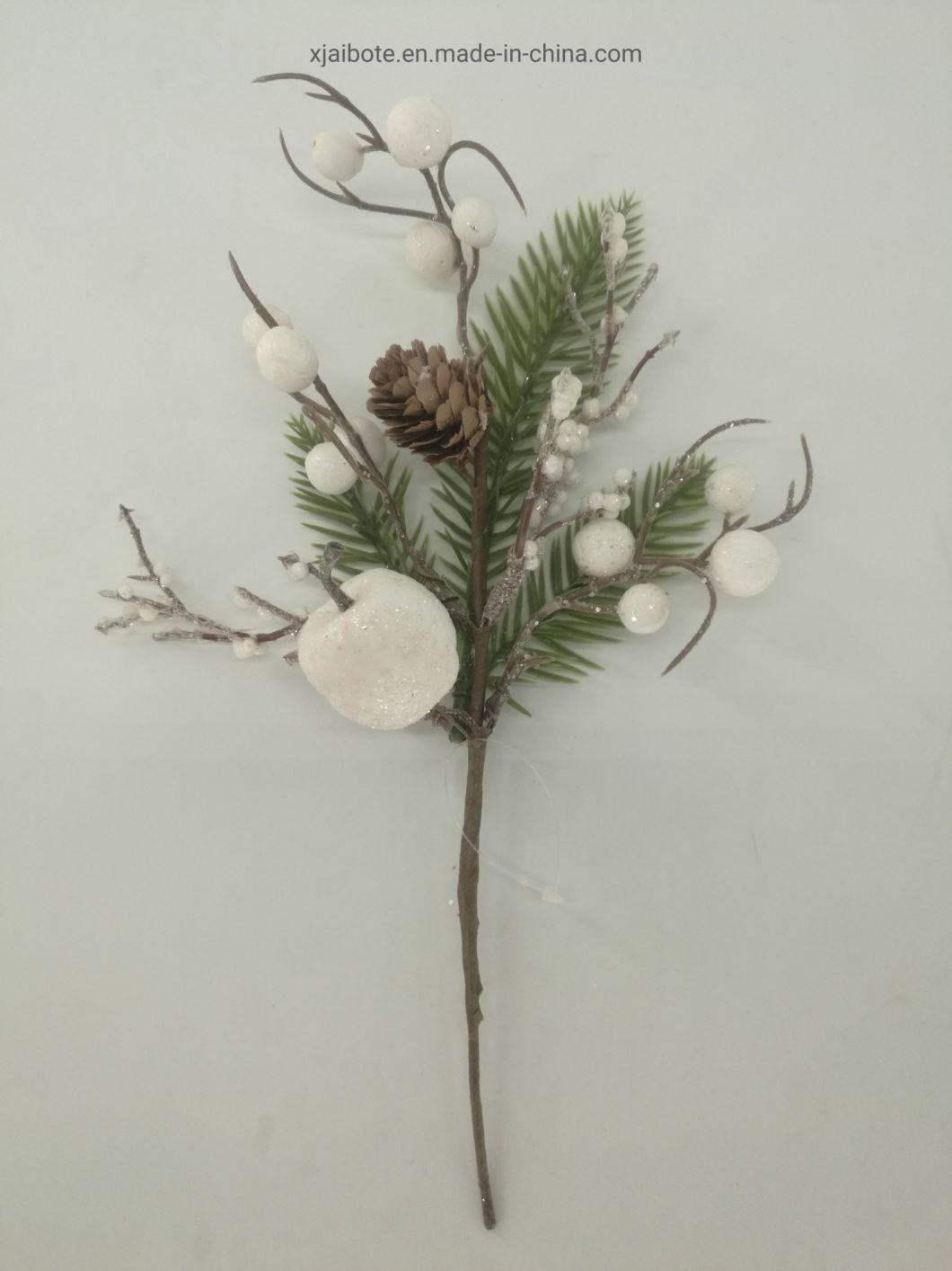 Christmas Pick White Berry for Xmas Holiday Decoration