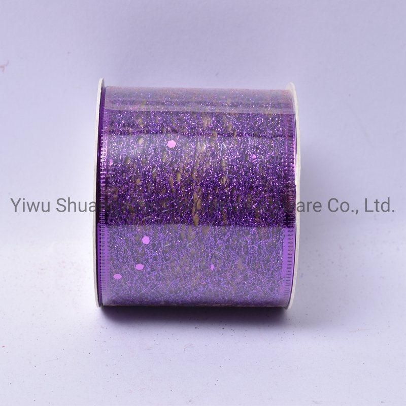 Christmas Ribbon Decor for Holiday Wedding Party Decoration Supplies Hook Ornament Craft Gifts