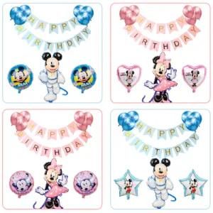 Mickey Minnie Birthday Balloon Set Party Theme Children&prime; S Birthday Decoration
