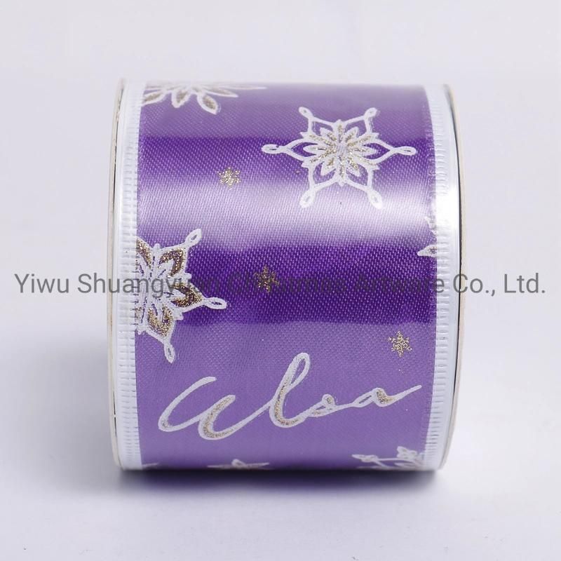 Christmas Ribbon Decor for Holiday Wedding Party Decoration Supplies Hook Ornament Craft Gifts