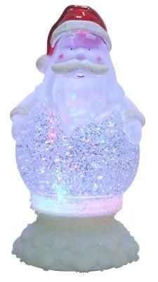 Home Decoration LED Holiday Festival Battery Operated Christmas Snow Globe Water Glitter Halloween Lamp