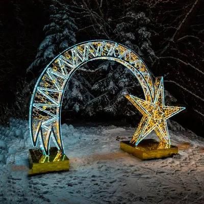 LED Decorations Lighting Metal Wedding Arch