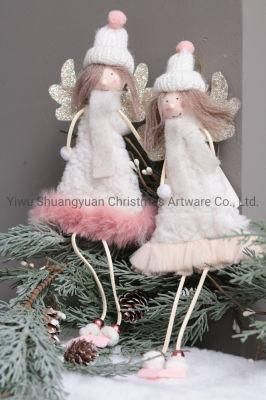 New Design High Sales Christmas Angel Hanging Decor for Holiday Wedding Party Decoration Supplies Hook Ornament Craft Gifts