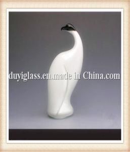 Animal White Bird Glass Craft for Decoration