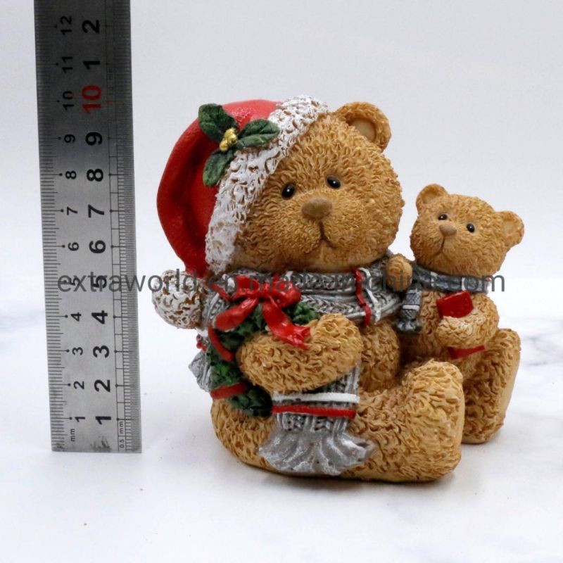 Money Box Resin Teddy Bear Piggy Bank Cute Christmas Gift