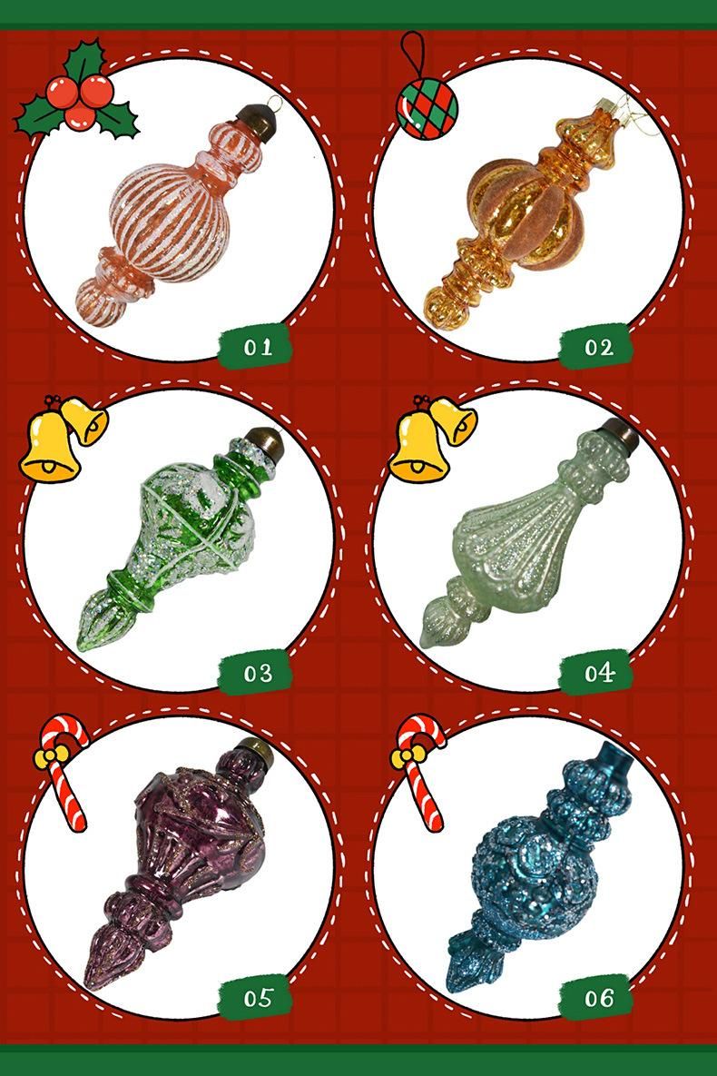 Customized Green Stranger Glass Hanging Glass Ornament Balls for Decoration