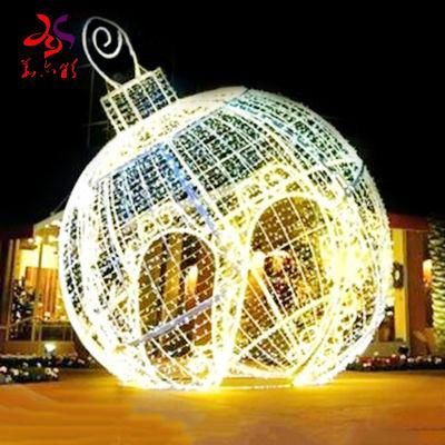 Custom Made Outdoor Decoration LED 3D Giant Ball Motif Light