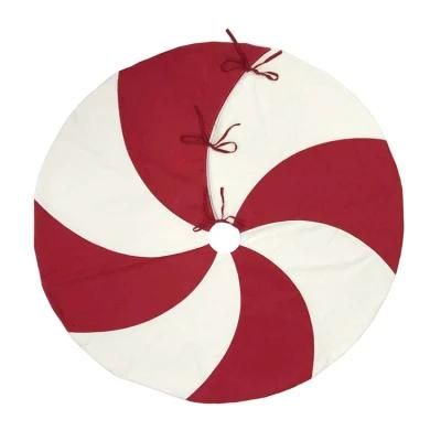 Newest Fabric Round Xmas Tree Mat Decoration Tree Skirt Christmas Mats