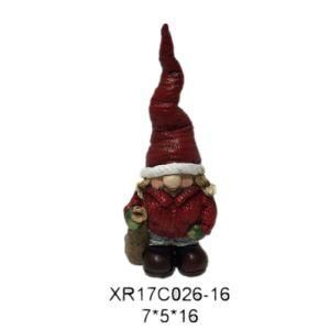 Factory Wholesale Resin /Polyresin Statue Christmas Gift Santa Figurine