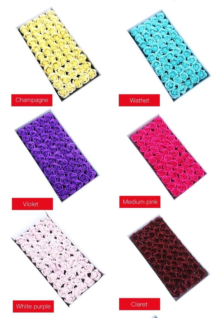 2020 New High Quality Wholesale 3 Layers Soap Rose Flower Head