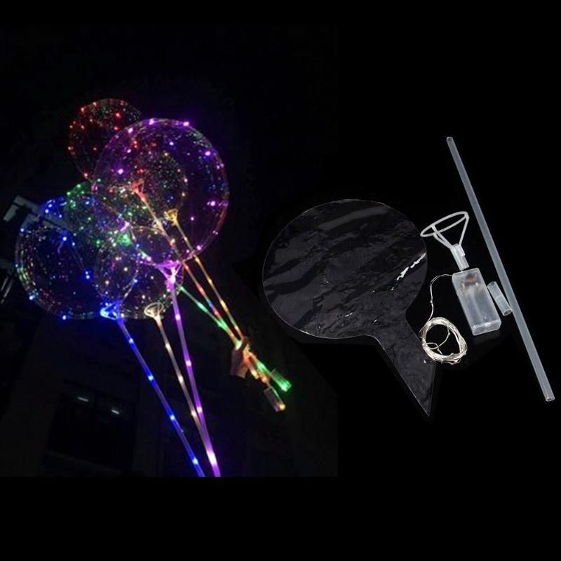 Large Flashing Glowing Air Bobo Balloon Light Latex LED Balloons