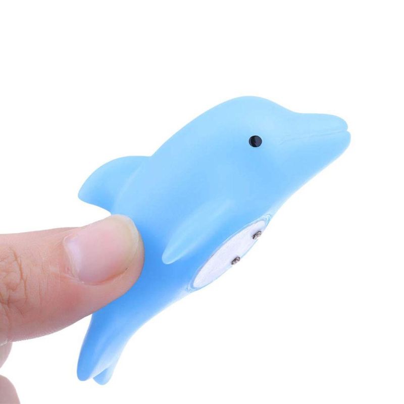 LED Flash Light Water Dolphin Automatic Luminous Shower Toy