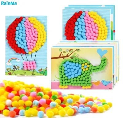 Factory Price Children DIY Toy Fuzzy Ball Handmade Crafts Kits for Christmas Gift
