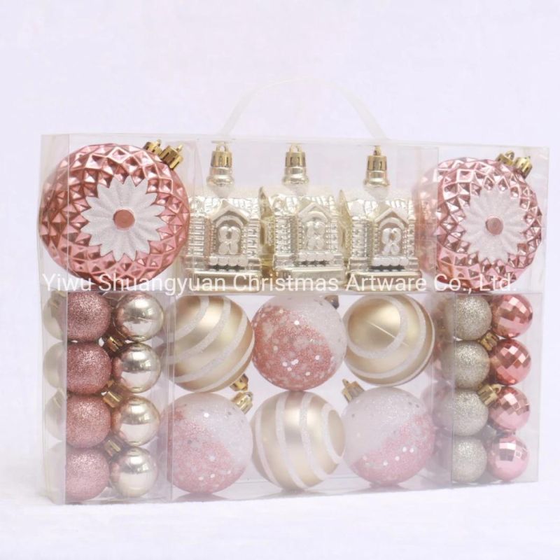 New Design Plastic Ball Christmas Ornamens Set