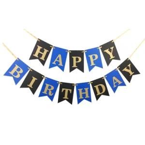 Birthday Party DIY Banner Happy Birthday Paper Streamers Decorative Supplies