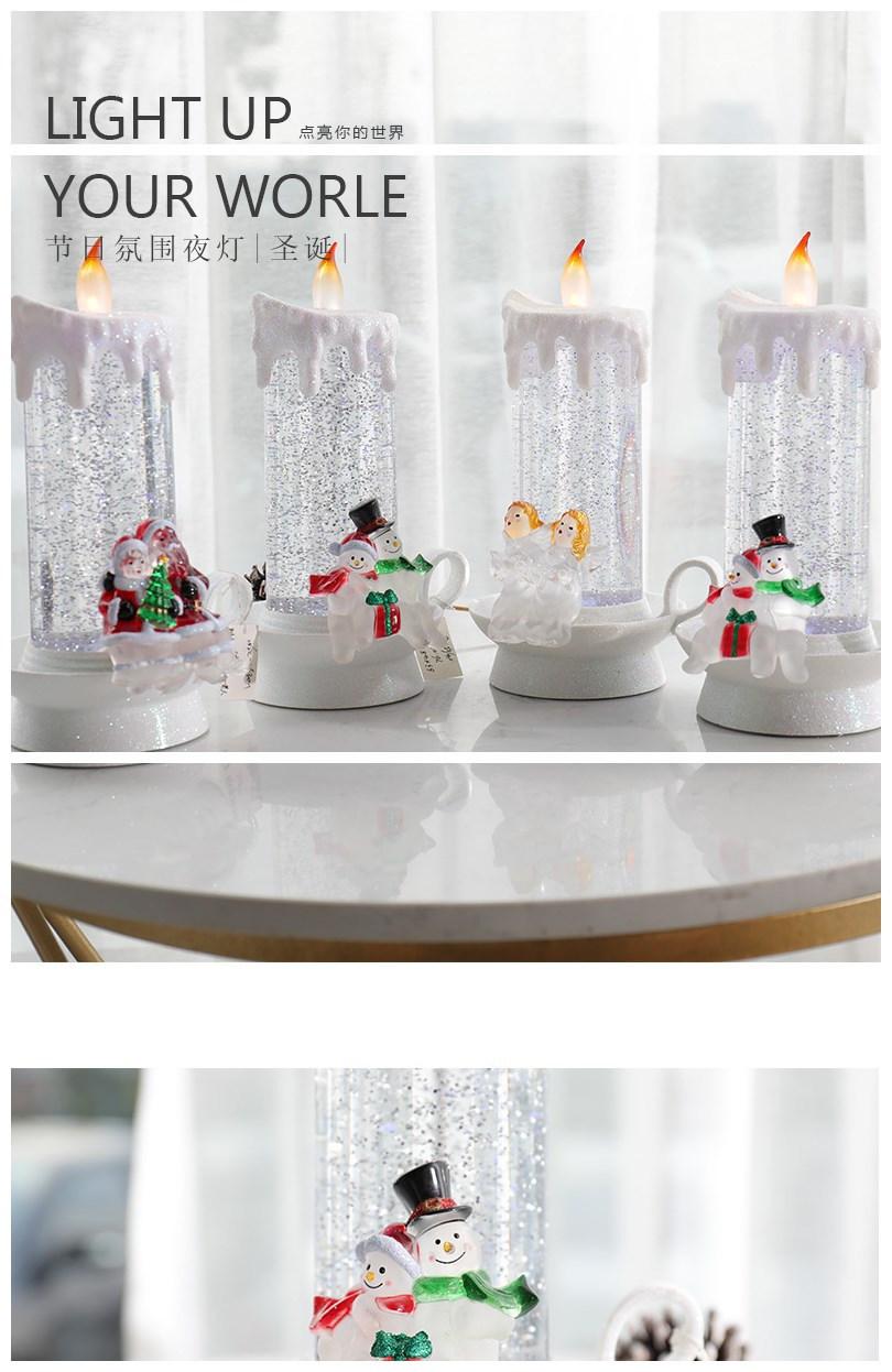 Christmas Crystal Candle LED Light Santa′ S Little Night Lights Decoration