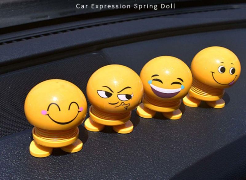 Car Decoration Jewelry Spring Shaking Head Doll Expression Pack Gift