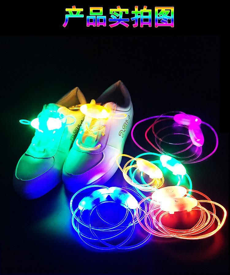 Custom Light up Glowing Party LED Glowing Shoelace for Promotion