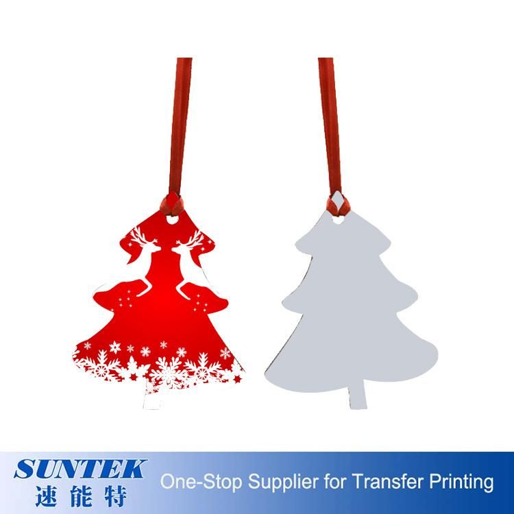 High Definition MDF OEM Printable Christmas Hanging Gift Blank Wooden Sublimation Christmas Ornaments in Different Shapes