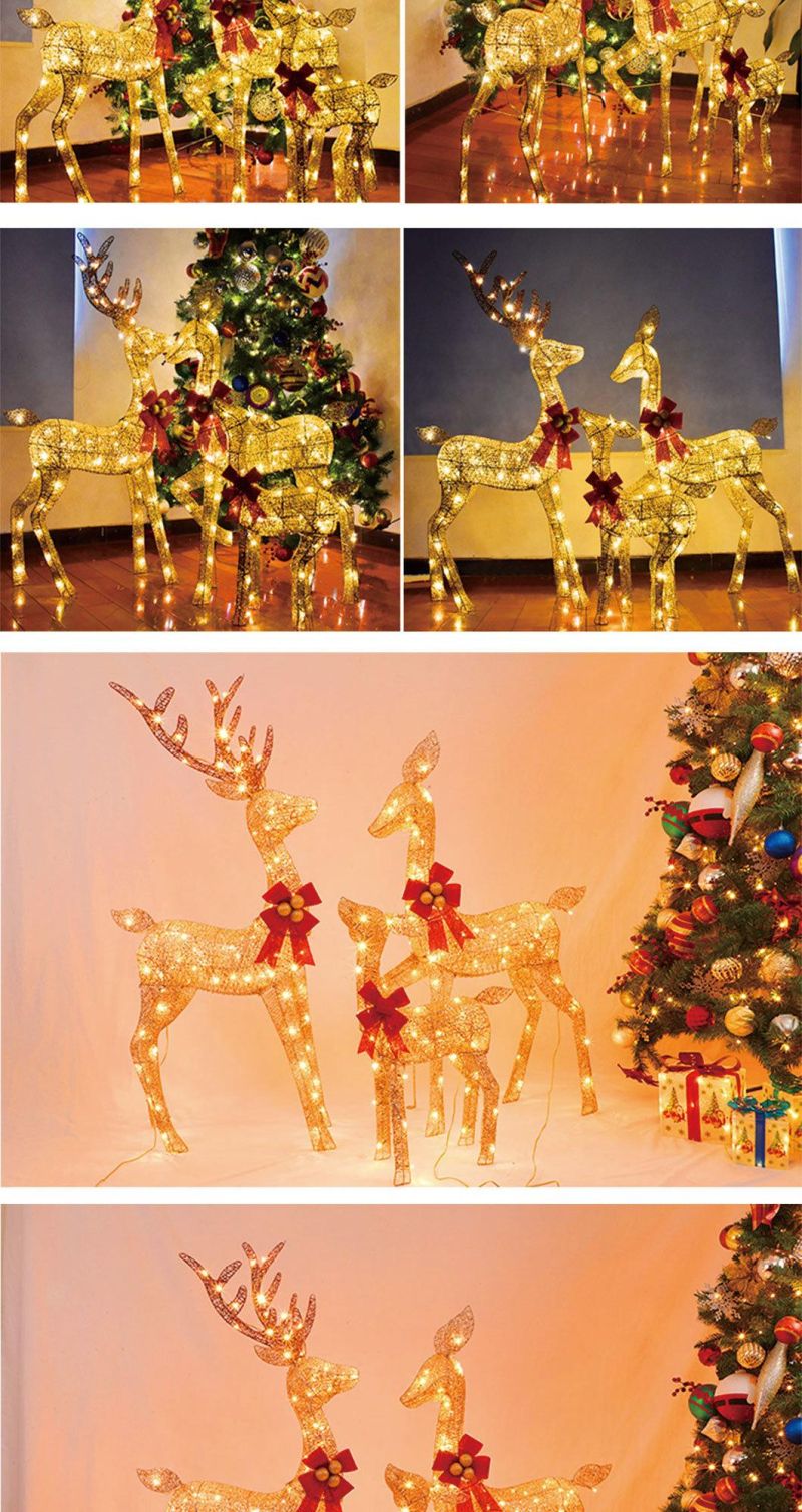 Wholesale Reindeer Family Decoration Light
