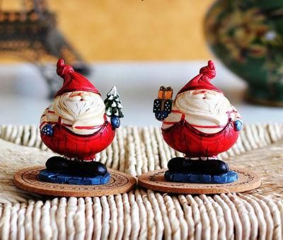 Modern Resin Santa Claus Model Figurines Miniatures Craft