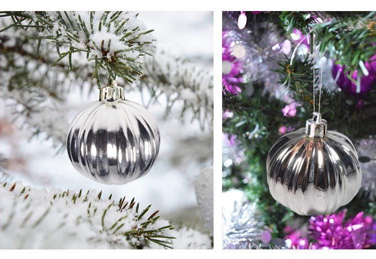 Silver High Borosilicate Christmas Decoration Glass Ball