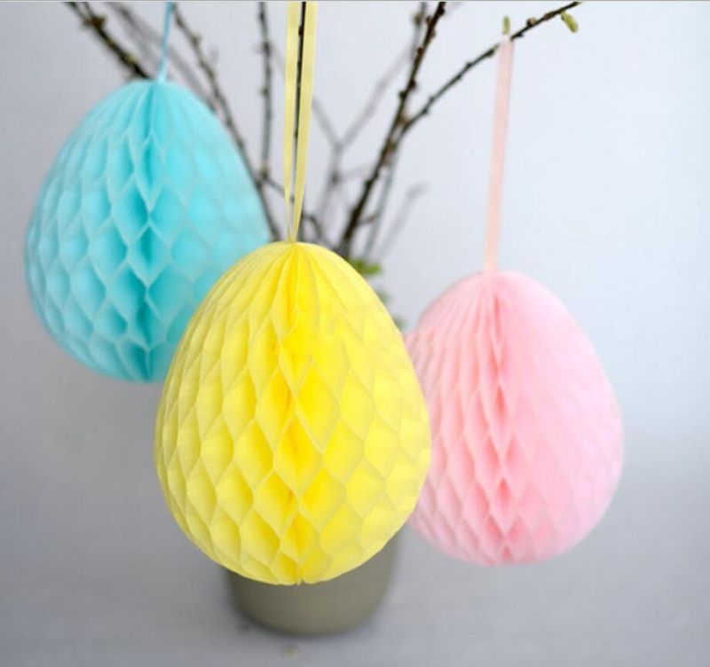 Easter Party Decorations Tissue Paper Decorations Paper Egg Paper Honeycomb