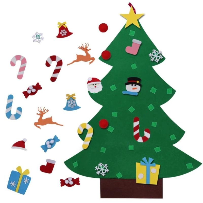 Custom Kids DIY Felt Christmas Tree Hanging Decorations