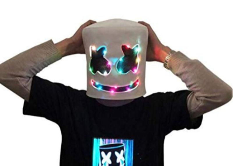 DJ Mask LED Mask Marshmello Helmet