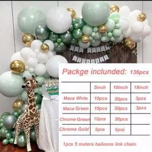 136PCS Balloon Garland Arch Kit Wedding Birthday Bachelorette Engagements