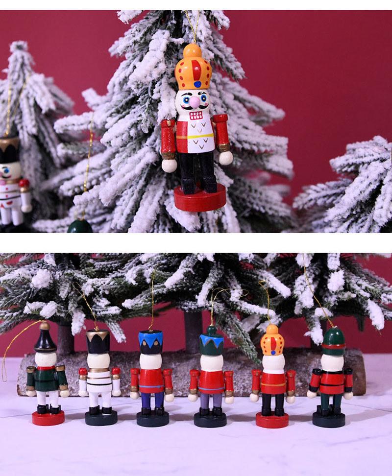 Wooden Christmas Nutcracker, 6 PCS Mini Soldier Figurines 2.76 Inch Nutcracker Ornaments for Xmas Gifts