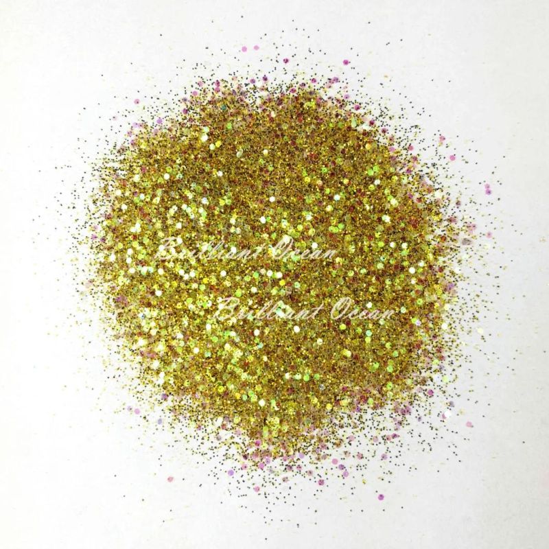 Mixed Colors and Sizes Glitter Powder for Nail and Handicraft