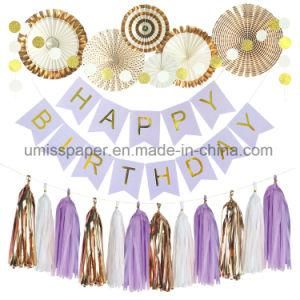 Umiss Paper Party Garland Happy Birthday Banner Birthday Party Decoration