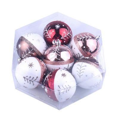 8cm Hand Painted Christmas Ball Decoration Christmas Ball with Pattern