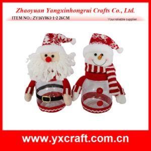 Christmas Decoration (ZY16Y063-1-2 26CM) Christmas Storage Jar Christmas Ornaments with Names