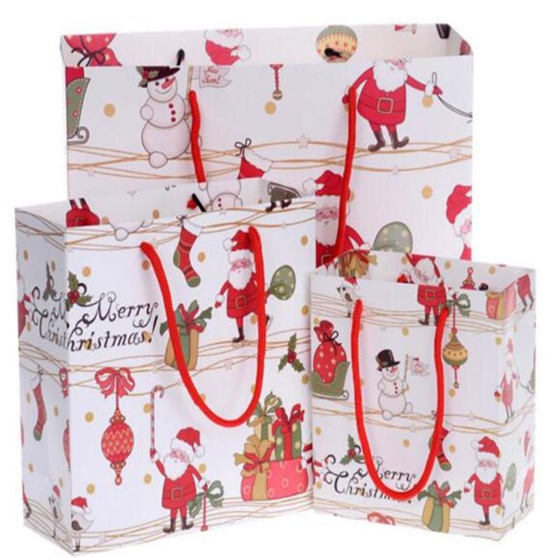 New Design Eco-Friendly Gift Paper Christmas Bag