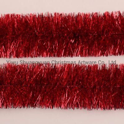 Wholesale PVC and Pet Material Christmas Tinsel Decoration