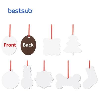 Bestsub Christmas Hardboard Sublimation MDF Ornament