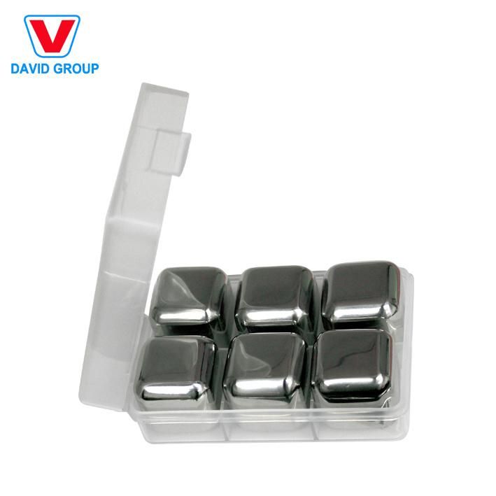 Ecofriendly Stainless Steel Ice Cube Bullet Shaped Whiskey Stone