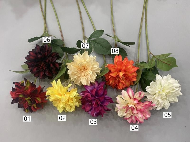 China Artificial Flower Factory Wholesale High Quality Dalia Flower