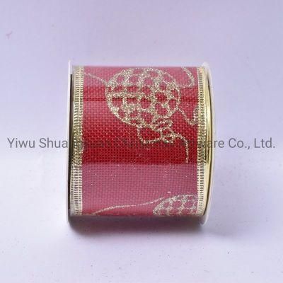 Christmas Ribbon Decor for Holiday Wedding Party Decoration Supplies Hook Ornament Craft Gifts